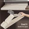 Non-Slip Thickened Adult Clothes Hanger with Drying Rack Support