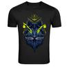 Mystic Neon Wolf Lightning Spiritual Wolf T-Shirt