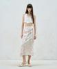 RE RHEE Printed Wrap Midi Skirt