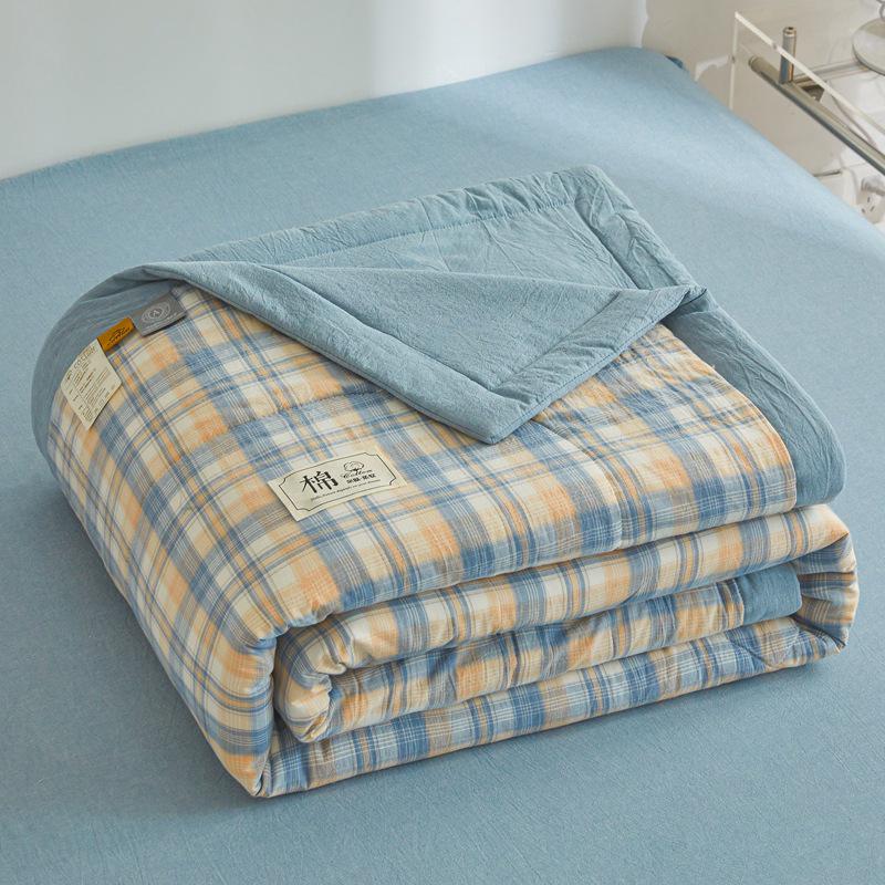 MUJI-Style Xinjiang Cotton Summer Cooling Quilt - Machine Washable & Lightweight