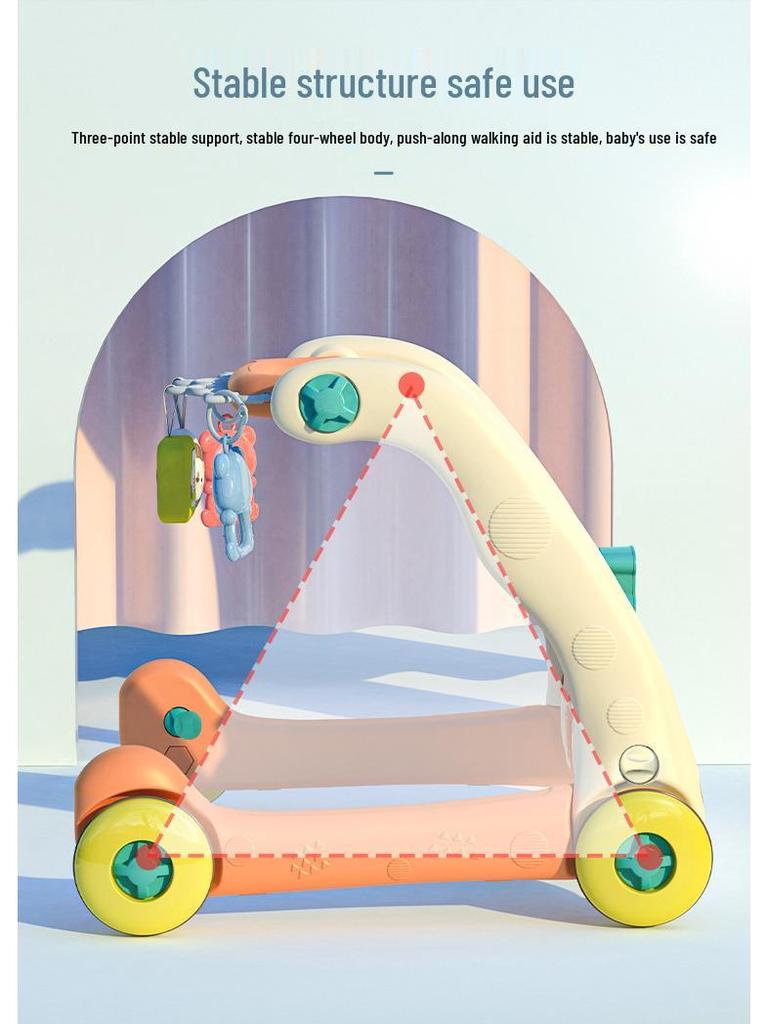 Musical Baby Fitness Rack and Walker for 6-Month-Olds