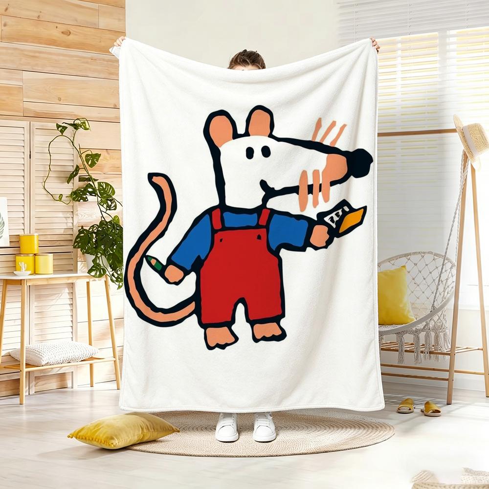 Cartoon M-MaisyS MuisS Plaid Zacht Warm Plaid voor Slaapkamer Woonkamer Bed Reizen Kamperen Picknick Cadeau