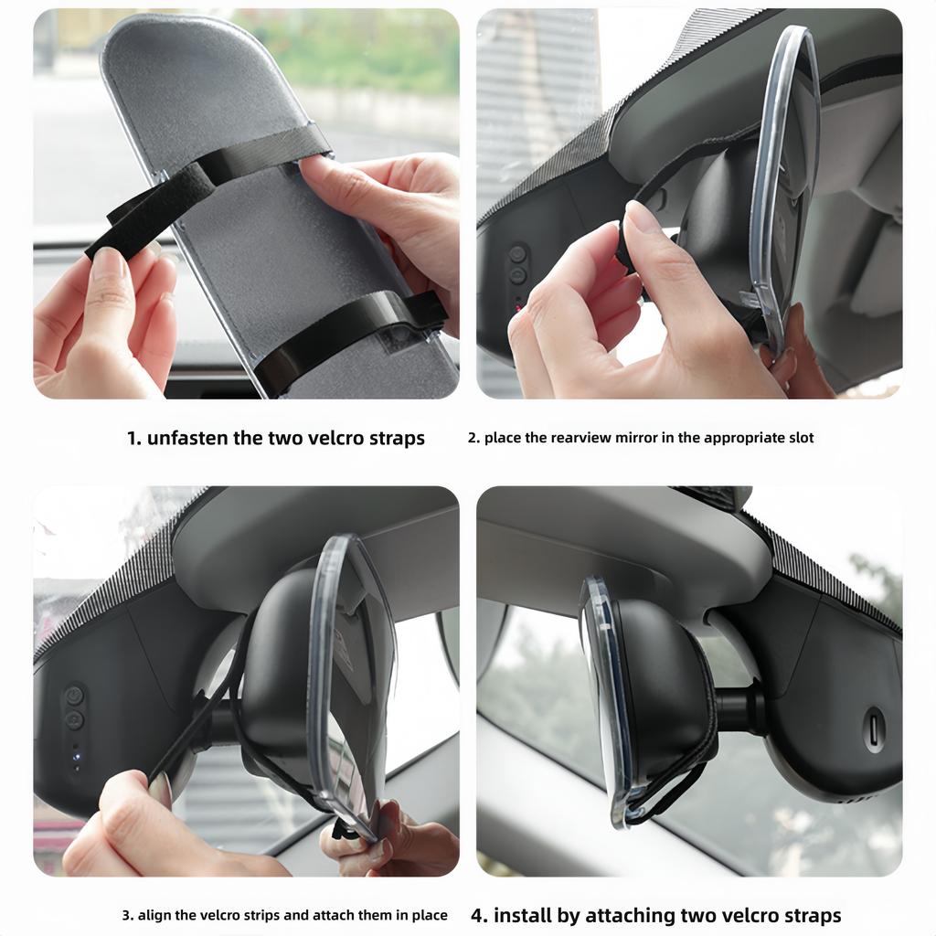 Borderless Wide-Angle Panoramic Mirror Anti Glare Car Interior Rear View Child Senior Panoramic Rearview Mirror Wide-Angle View Interior Mirrors6
