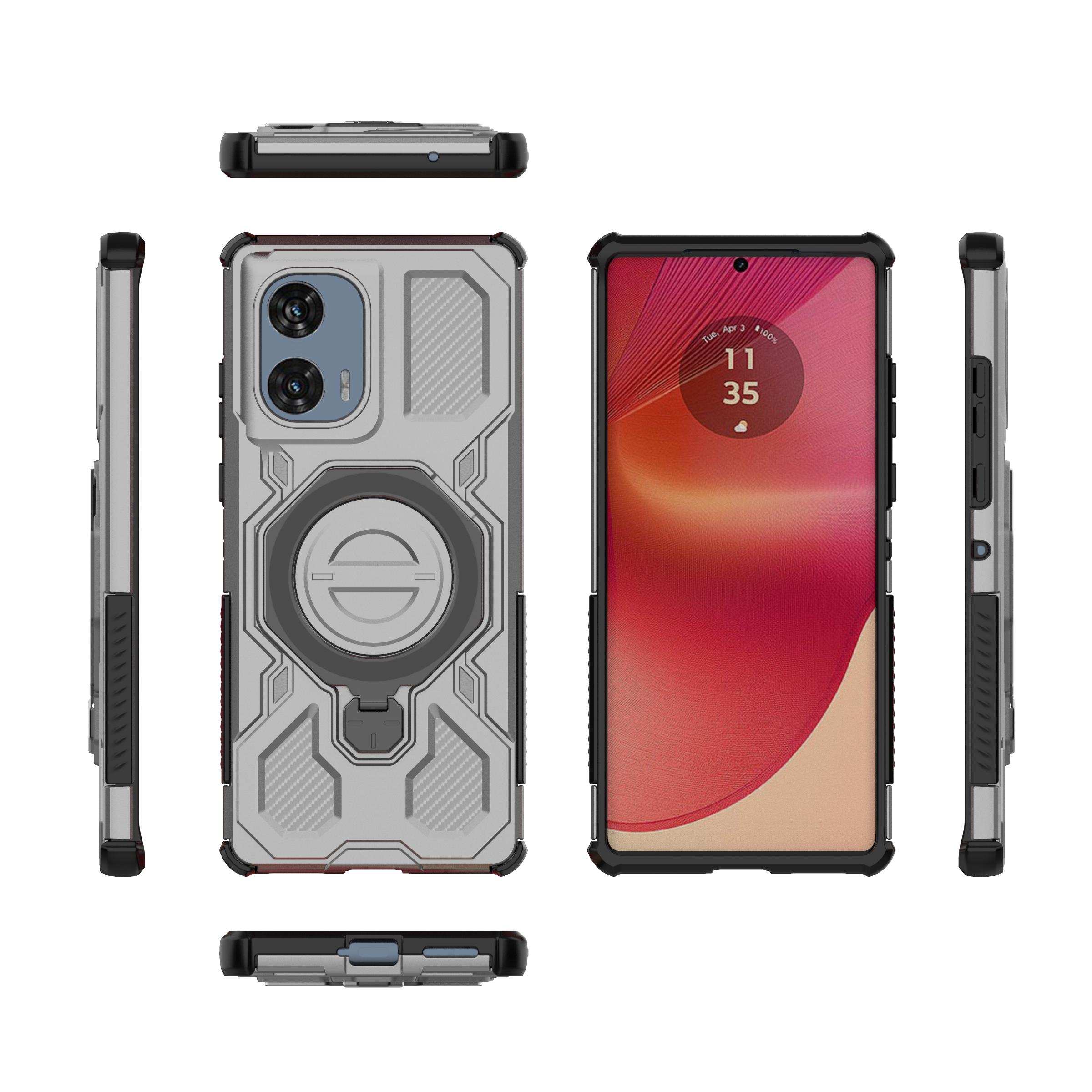 

For Motorola Edge 50 Fusion case For Case for Motorola Edge 50 Fusion Turbo cover 360° Protection Case for Moto Edge 50 Fusion Motorola Edge 50 Fusion серый