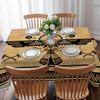Ethnic Tribal Eagle Icon Geometric Rectangle Tablecloth for Table Decor Reusable Kitchen Dining Tablecloth Holiday Party Decor