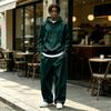 Men's Casual Tracksuit 2 Piece Outfit with Hoodie and Wide Leg Pants Loose Fit