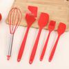 5-Piece Silicone Baking Set: Spatula, Scraper, Oil Brush, Egg Beater - Heat Resistant