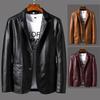 Chaqueta de cuero casual de moda para hombre de primavera y otoño