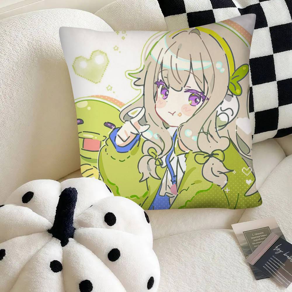 Cute Cartoon Idol Kusanagi Nene Pillow Case Fashion Square Pillowcase Bedroom Sofa Room Ins Decoration Leisure