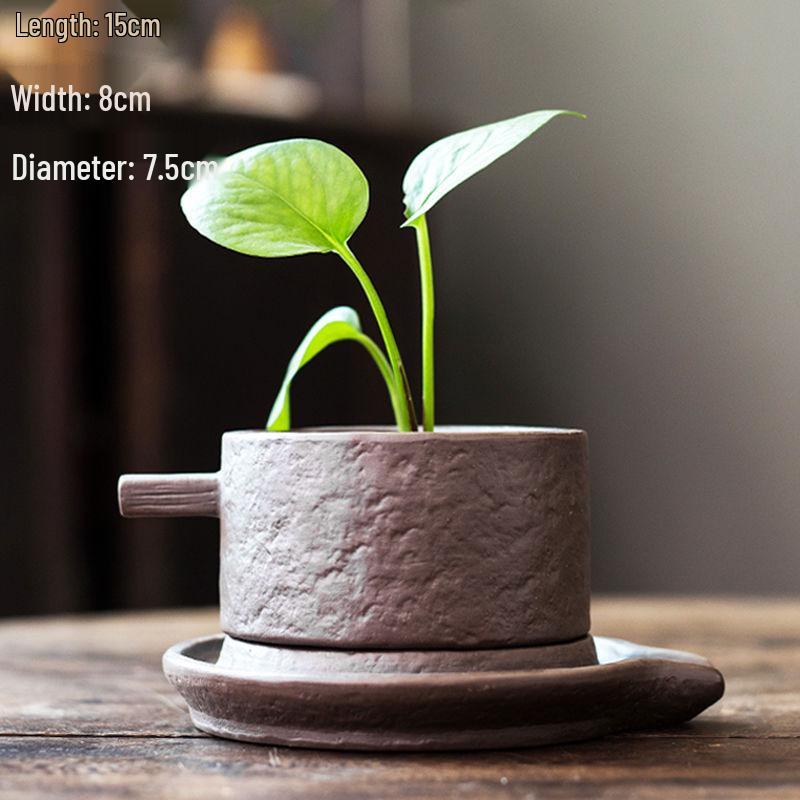 Stylish Ceramic Pothos Hydroponic Flower Pot Vase for Home Decor