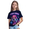 Kids T-shirt Cartoon Print T-shirt Fashion Casual Short Sleeve Tees Summer Girl Tees Tops Clothing
