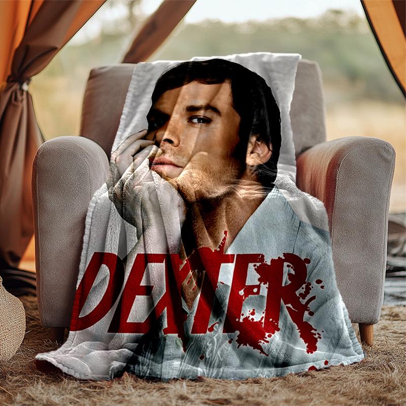 Dexter Flannel Blanket Soft Warm All-Season Throw, Design for Camping, Car Travel, Hiking Sofa, Bed, Office Perfect Gift for Parties