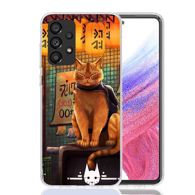 Stray Cat Game Phone Case for Samsung Galaxy A17 A16 A15 A14 A13 A57 A56 A55 A54 A53 A37 A36 A35 A34 A33 A26 A25 A24 A23 Galaxy