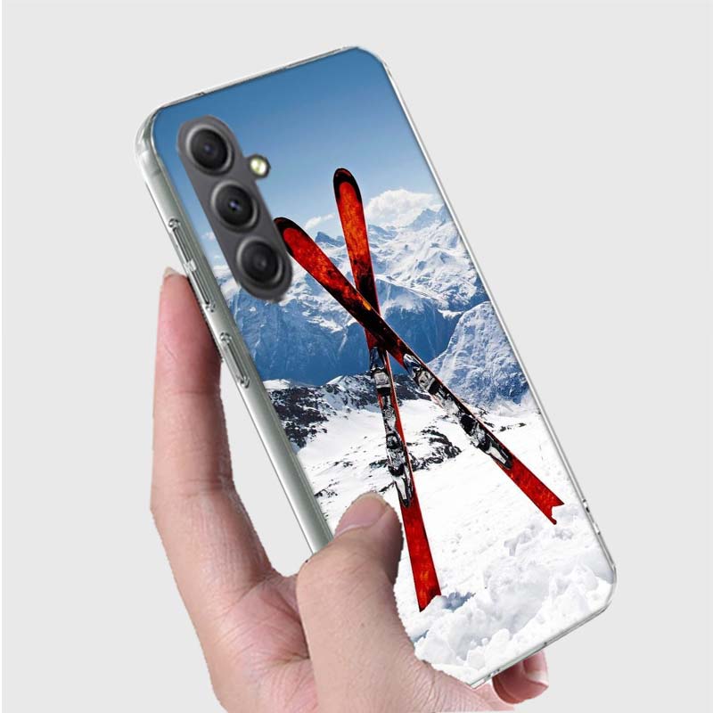 Skiing Snow Snowboard Ski Phone Case for Samsung A16 A26 A36 A56 A17 A37 A57 A07 A06 A02S A03 A04S A05S Galaxy Note 20 10 A50S A