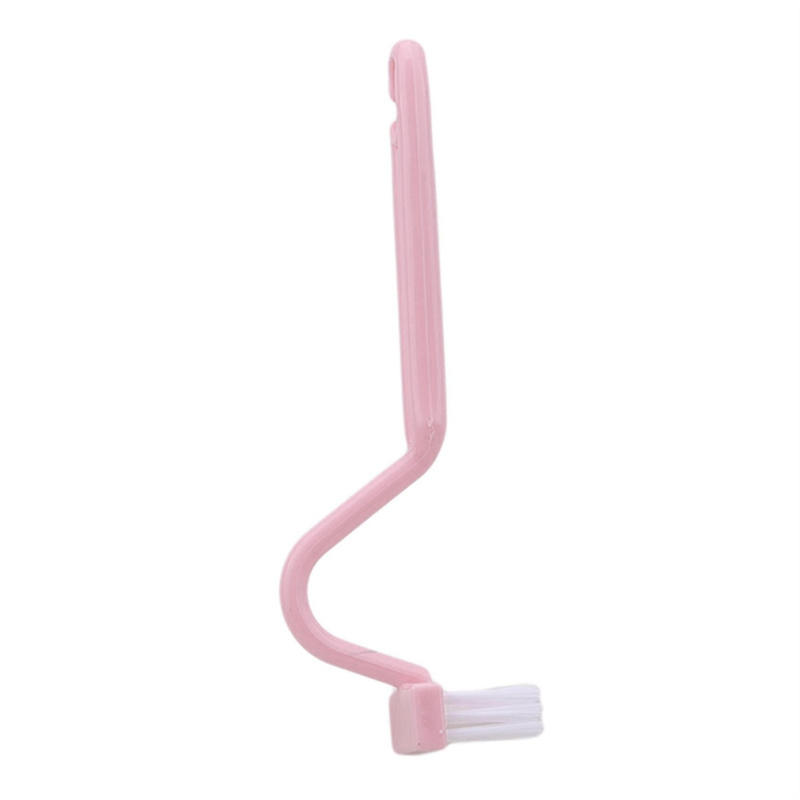 Clean Brush Bent Portable Toilet Brush Scrubber V-type Cleaner Bowl Handle Home Supplies Toilet Blind Spot Cleaning Brush