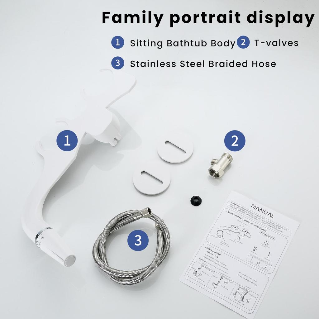 Dual Nozzle Non-Electric Smart Bidet Toilet Seat for Cross-Border Use