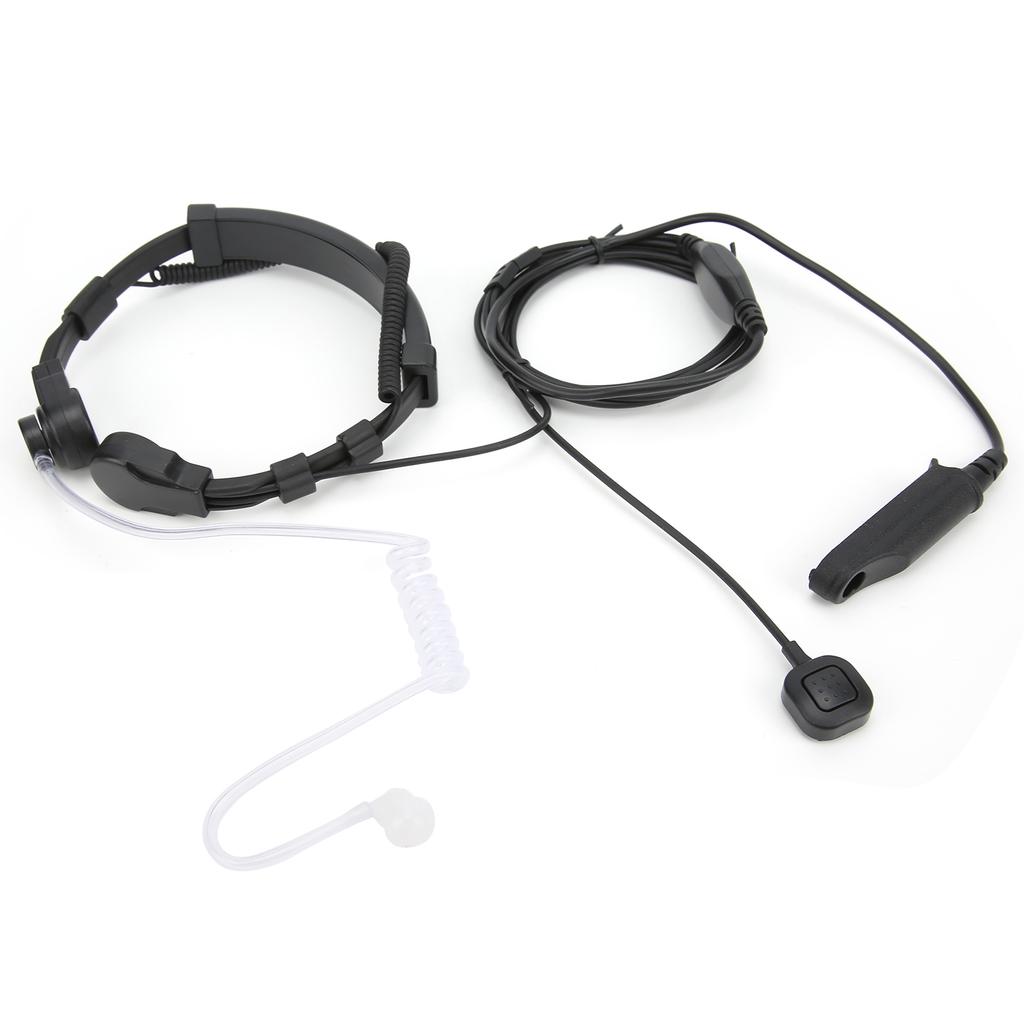 Throat Earpiece Headset Air Acoustic Tube Throat Vibration PTT Mic Headset for UV9R Plus BF9700 BFA58