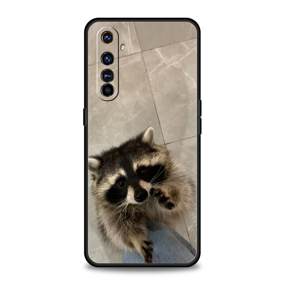 

Raccoon Phone Case For Realme 13 12 10 9 8 7 GT3 GT5 GT2 Pro Plus 5G C21 C25 C35 GT Neo 2 3 3T 5 Cover Realme 13 5G