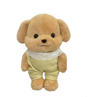 Niedlicher Pudel Hund Plüsch Rucksack Gelber Welpe Plüschtier Puppe Kawaii Simulation Anime Stofftier Plüschtier Geschenke für Freundin