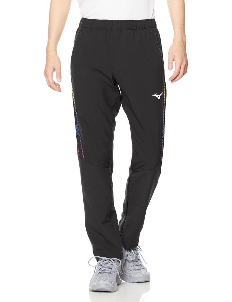 Mizuno MC Line Tech Shield Training Size 32MD2653 Pants, Windproof, Water-Repellent, Stretch, Black, 2XL,