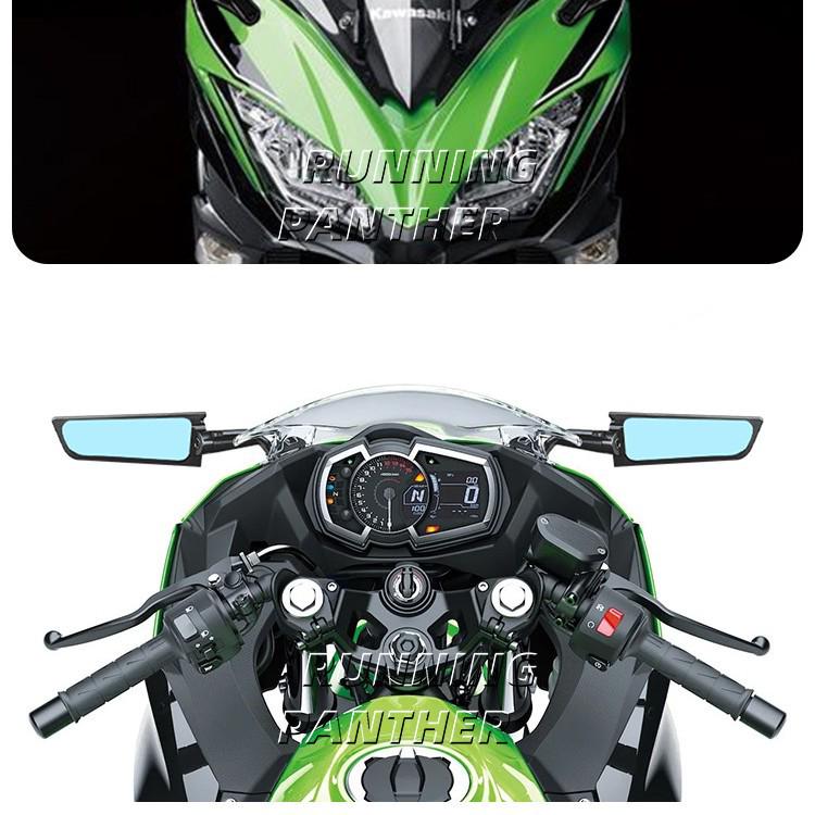Rotatable Rearview Wind Deflector Mirror for Kawasaki Ninja 400/650 (2018-2022)