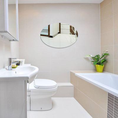 Bathroom Mirror Acrylic Self-adhesive Mirror Paper Home Decoration High Definition Soft Glass Wall Sticker