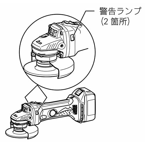 Makita Disc Grinder 18V 100mm Slide Switch Type Battery Charger Sold Separately GA402DZ