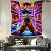 DRAGON BALL Wandteppich Ästhetischer Wandbehang Bedruckte Stoffdecke Dekorative Wandteppiche für Schlafzimmer Wohnzimmer Heimdekoration
