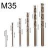 6pcs/set HSS M35 Cobalt Drill Bit Stainless Steel Drill Bit Round Shank Gun Drill Bit For Wood Metal Iron Drilling Tools