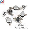 2Pcs KSD301 250V 10A 40~160 Degree Ceramic Normally Open/Normally Closed Temperature Switch Thermostat 40 70 80 90 100 110