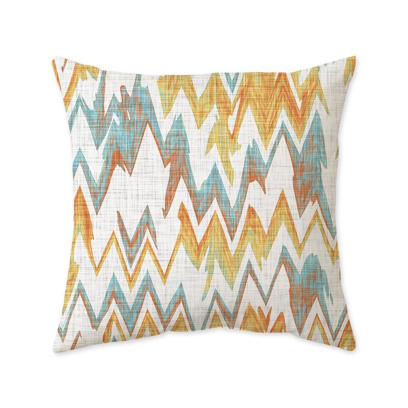 Nordic Geometric Ultra-Soft Cushion Cover, Retro Indian Light Luxury Sofa & Bedroom Lumbar Pillow