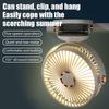 Mini-Clip-Ventilator, wiederaufladbarer tragbarer elektrischer Ventilator für Schlafsäle und Büros, kleiner Ventilator für den Schreibtisch, Hand-Deckenventilator, Luftkühler