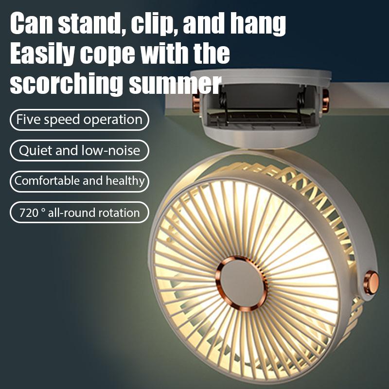 Mini-Clip-Ventilator, wiederaufladbarer tragbarer elektrischer Ventilator für Schlafsäle und Büros, kleiner Ventilator für den Schreibtisch, Hand-Deckenventilator, Luftkühler