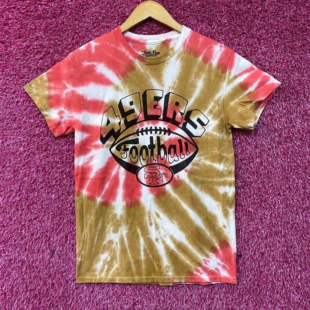 San Francisco 49ers Football Tie-Dye 100% Cotton T-shirt Mens Tees Top