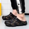 2 in 1 Fashion Men's Sandals Lightweight EVA Garden Shoes Indoor Outdoor Clogs Slippers Breathable Wading Shoes