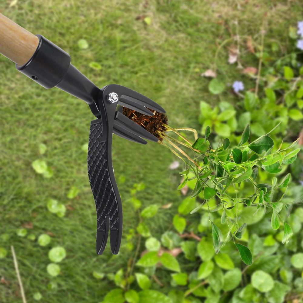 Grabunkräuterstecher Schwarz Wurzelentferner Mit Fußpedal Gartenarbeit Rasenzubehör Stehendes Unkrautentfernungswerkzeug Unkrautentfernungskopf Ersatzkralle Fußpedal Unkrautzieher