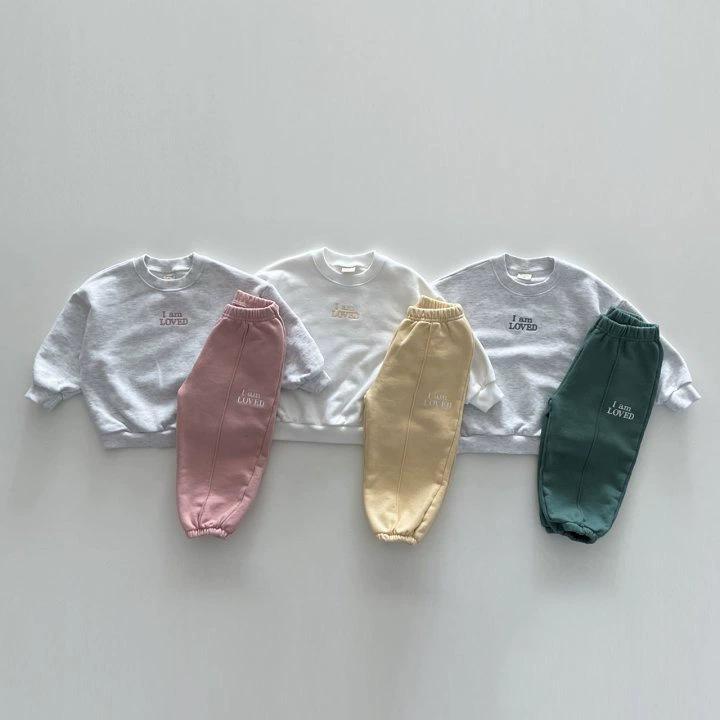 Trendy Color Block Cotton Sweatshirt & Jogger Set for Kids