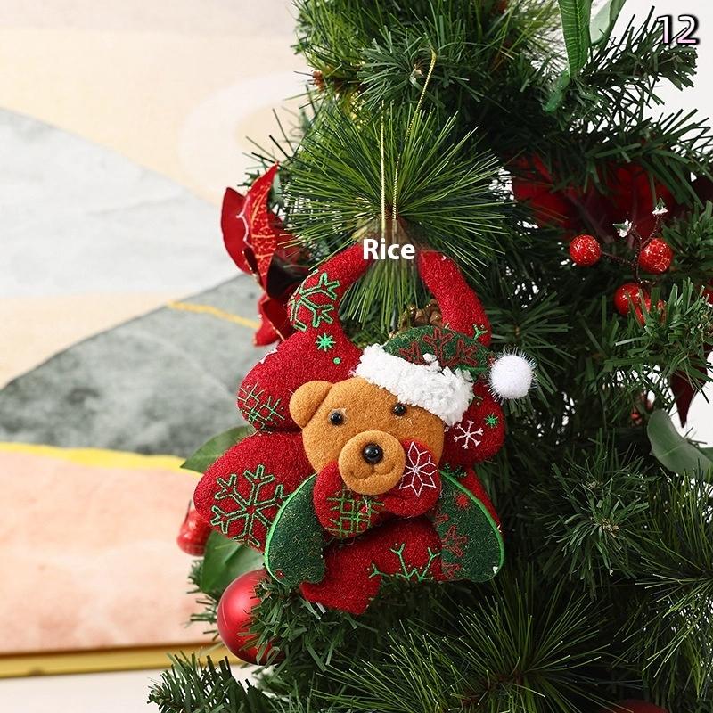 Christmas Doll Ornament Hanging Pendant Father Christmas Snowman Used For Holiday Home Decor Christmas Tree Party Acesssories