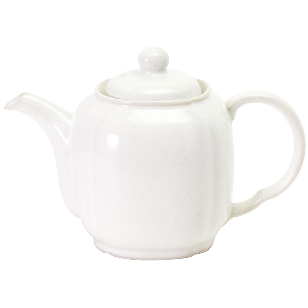 Aito Seisakusho Teapot Microwave and Dishwasher White Jun Yang Mino Made in 335102 "Aim" (approx. 500ml), Safe, Glaze, Ware, Japan,