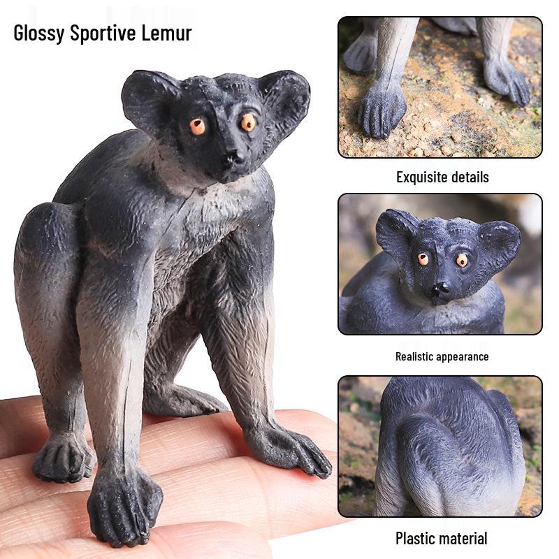 Ring-Tailed Lemur Heart Model - Children's Cognitive Toy and Birthday Gift