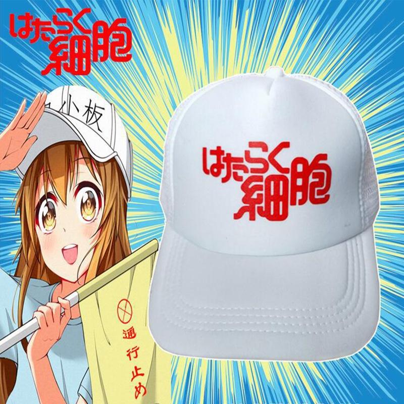Cells Hataraku Saibou At Work Baseball Cap Visor Sun Hat Snapback Props Cosplay