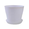 Colorful Flower Pot Round Planters Succulents Plant Pot Nursery Flowerpots Garden Plants Tray Office Decor Planting Supplies