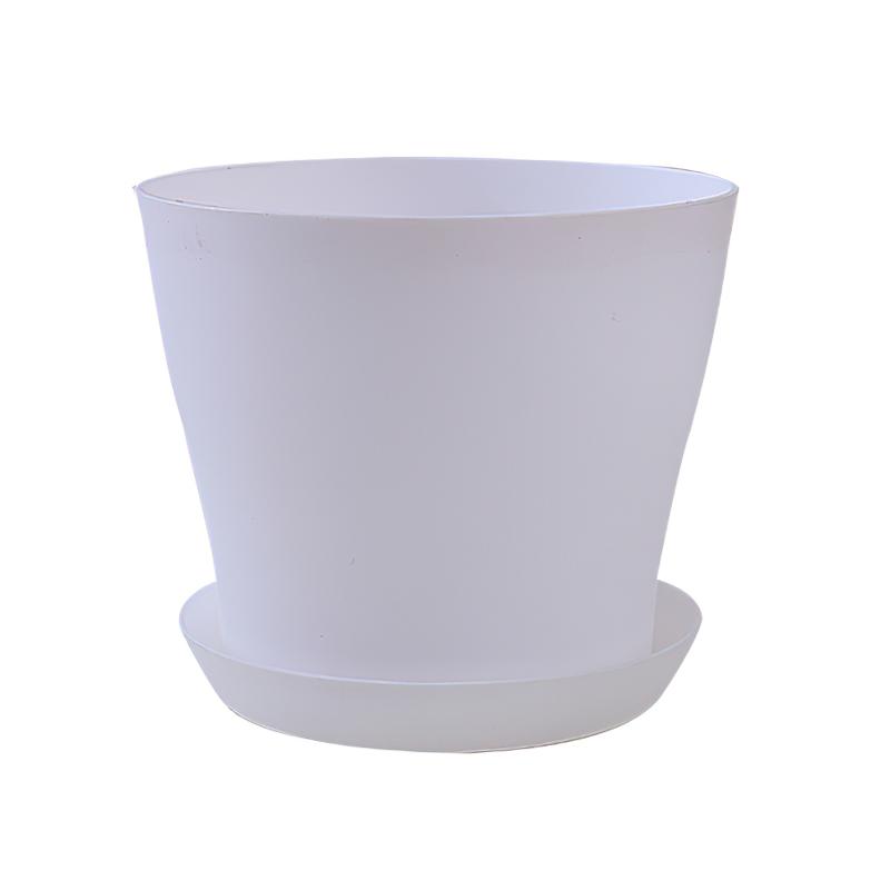 Colorful Flower Pot Round Planters Succulents Plant Pot Nursery Flowerpots Garden Plants Tray Office Decor Planting Supplies