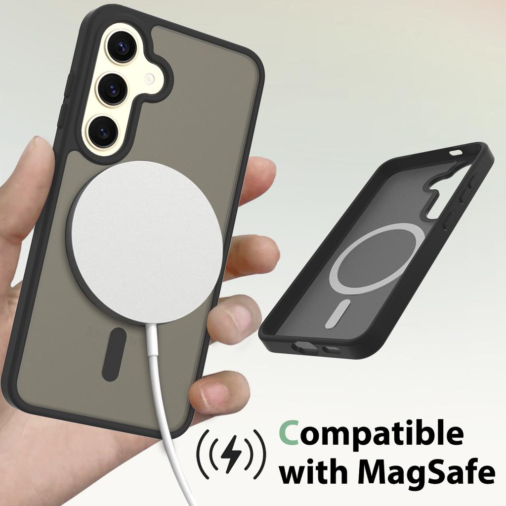Matte Magnetic Phone Case for Magsafe Mag Safe Samsung Galaxy S26 Plus S25 Fe S24 S23 Ultra S22 A15 A16 A26 A35 A36 A56 A37 A55 A57 Back Phone Cover