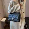 Xiaoxiangfeng Diamond Chain Bag Women's 2025 Spring New High-value Versatile Shoulder Messenger Bag Small Square Bag