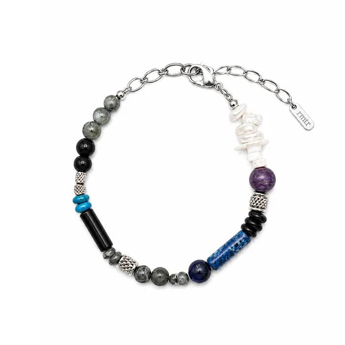SN.236 Mother-of-Pearl Gemstone Bead Bracelet