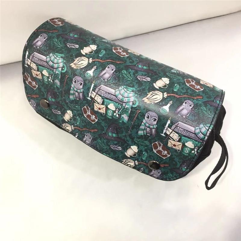 Harry Potter Zip Wallet Men Women Pu Leather Animal Pattern Card Compartments