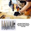 Screw Extractor & Twist Drill Bit Set Broken Bolt Remover Easily Remove Stripped