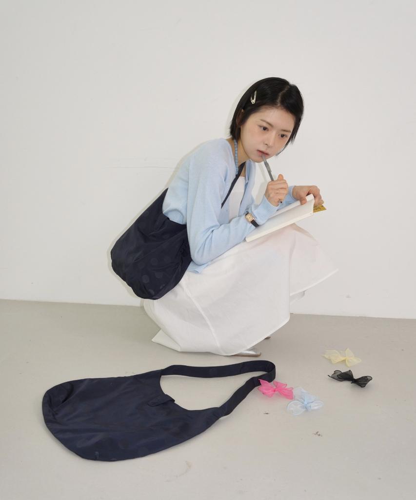 Hori Studio Polka Shoulder Bag (Navy)