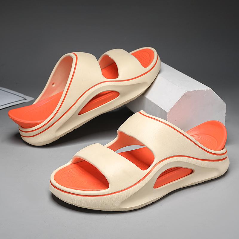 Trendiga herrtofflor Inomhus Utomhus Sandaler Strand Bekväma Mjuka Slides Nya Herr Fritidsskor Flip-flops Hemtofflor Sandaler